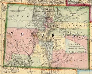 Colorado Map 1870